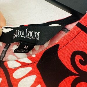 Orange and Black Maxi Dress